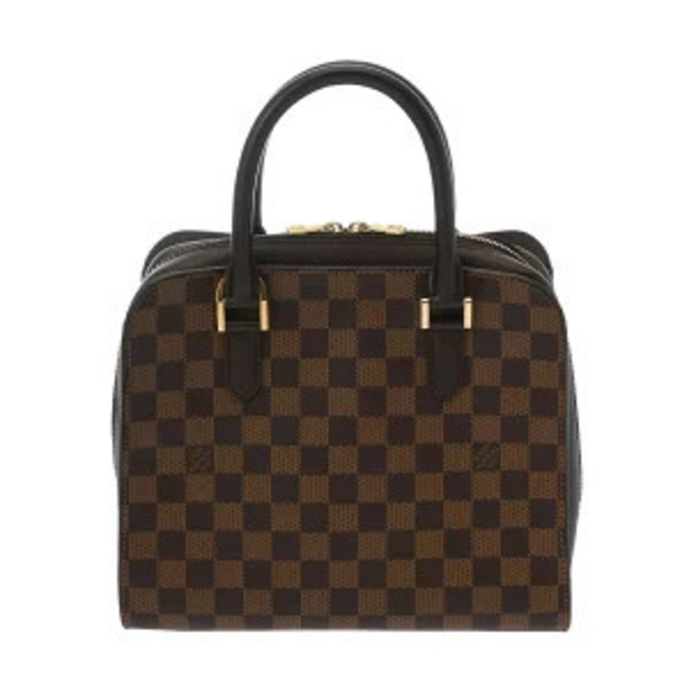 Louis Vuitton Damier Triana Ebene Brown Canvas Handbag